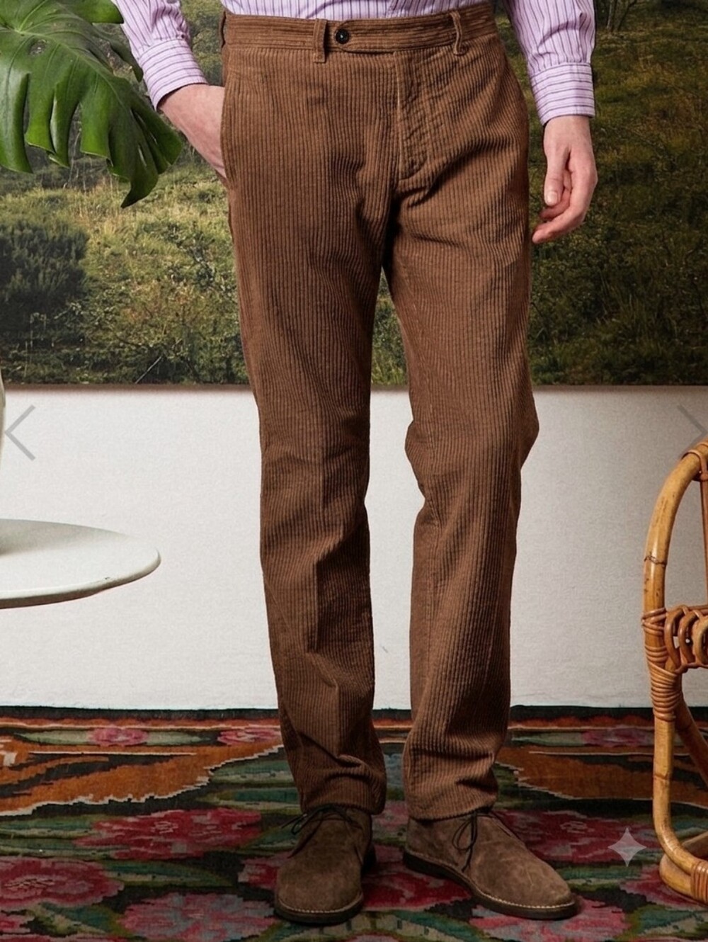$395 MASSIMO ALBA Men Winch2 Baby corduroy trousers